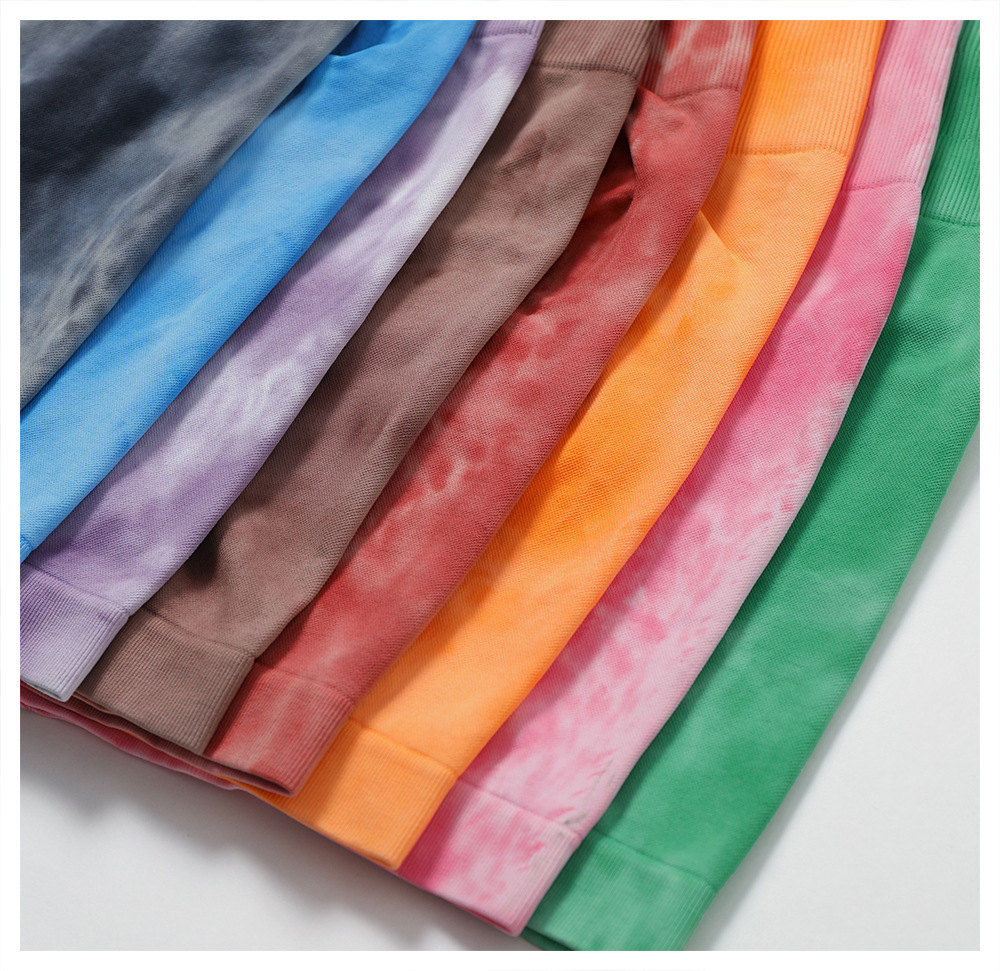 Novidades Splash Tie Dye Shorts de ioga sem costura para mulheres11