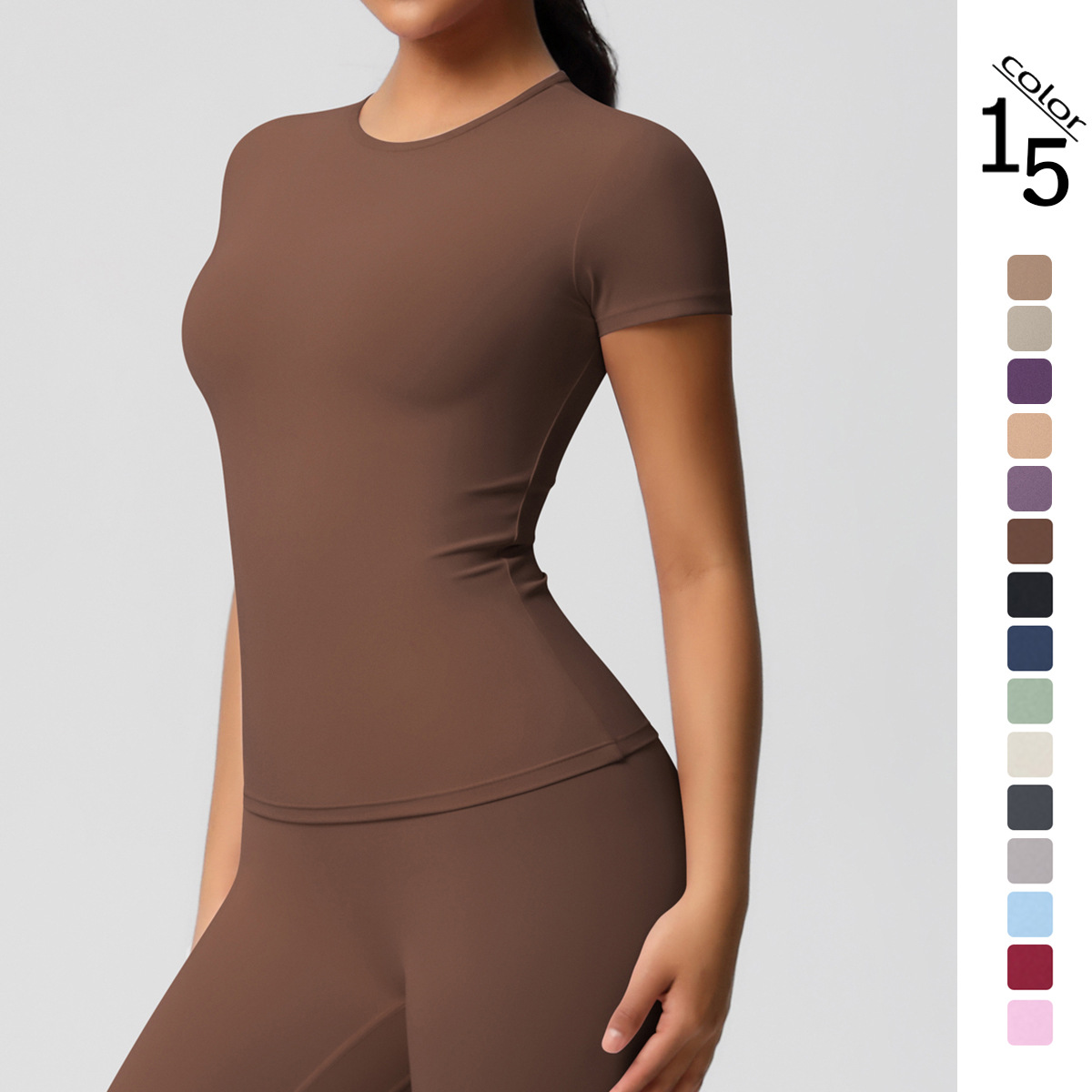 wholesale yoga short sleeve