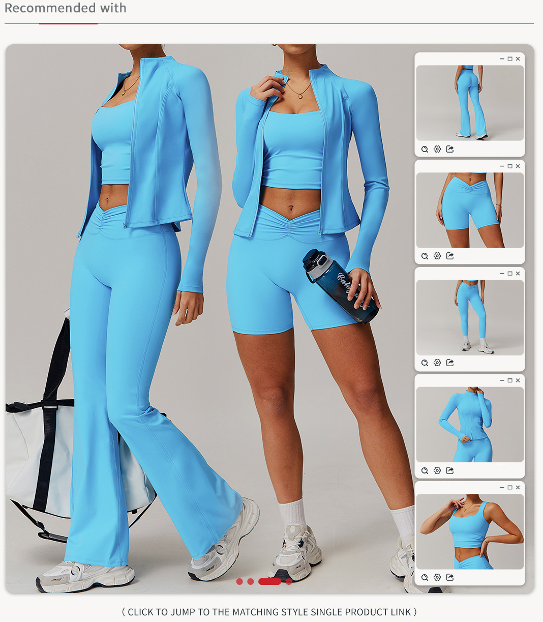 custom yoga five-piece set