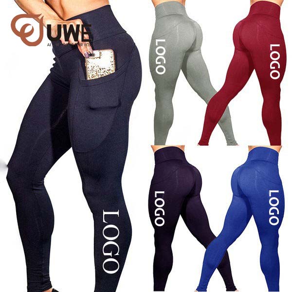Custom Logo Cheap Fitness Yoga Pants With Pockets（320）