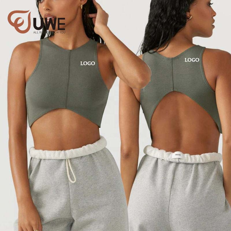 Yoga Sports Bra With Chest Pad Custom Fitness Curved Top（362）