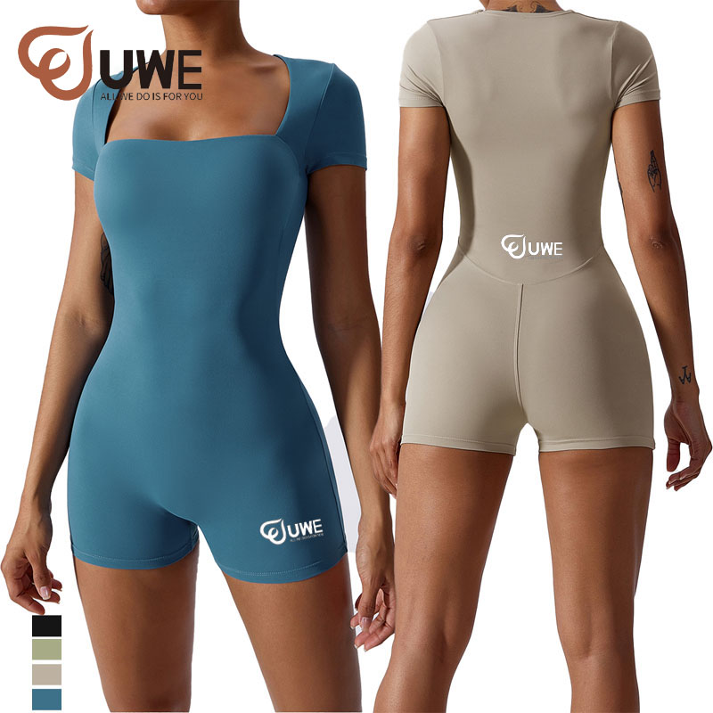 Yoga Jumpsuit Custom Romper Square Neck Workout Active Wear（276）