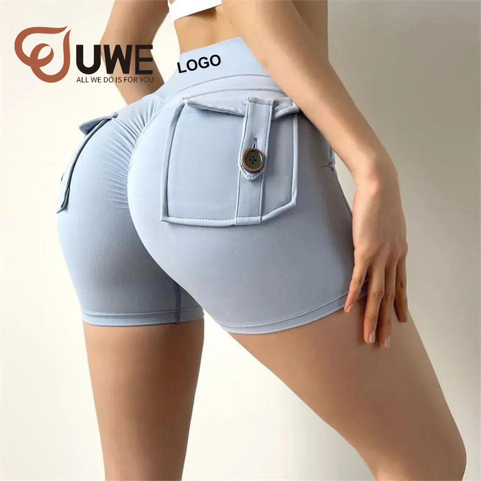 Yoga Biker Shorts With Pocket Custom Seamless Pants（271）