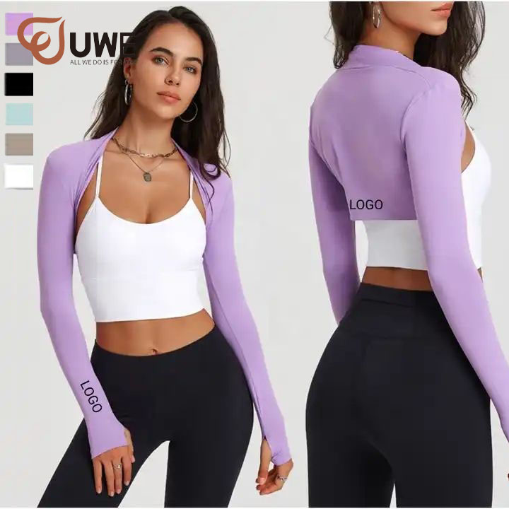 Yoga Shawl Long Sleeve Cardigan Tight Yoga Top