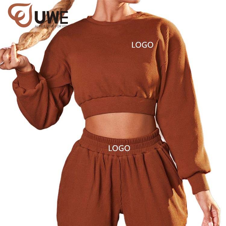 Yoga Set Loose Long Sleeved Sweatshirts Casual Hoodie Shorts