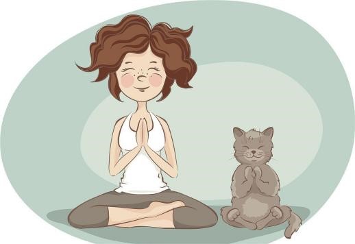 The yoga pose originated from the behavior of cats1