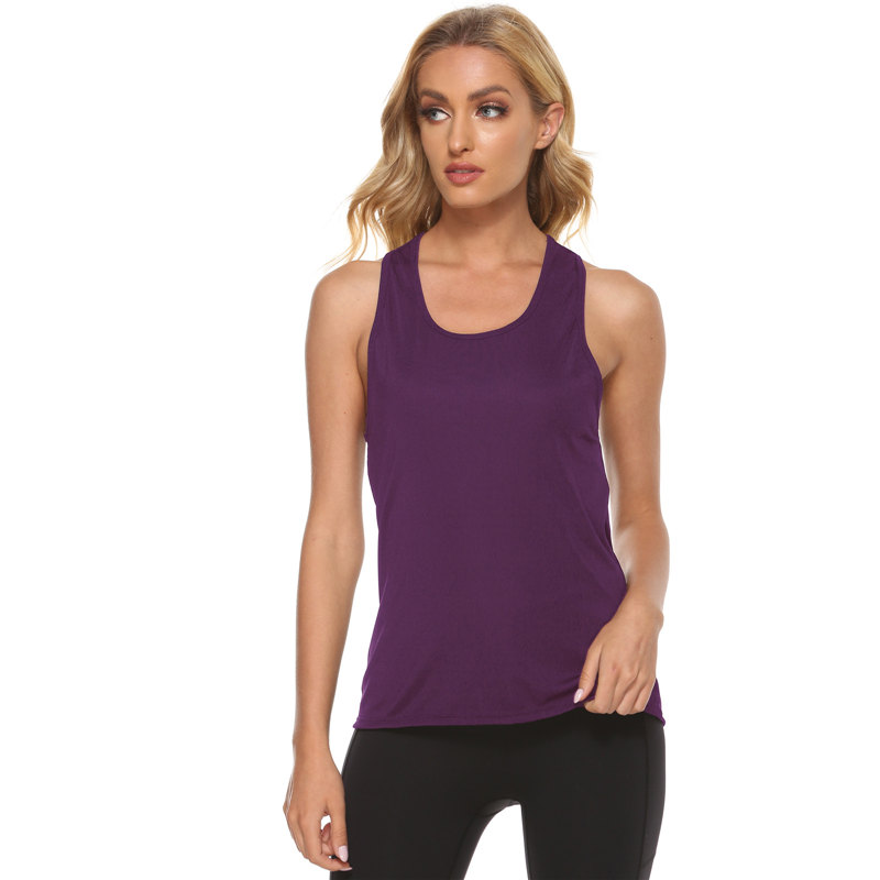 Womens Backless Workout Running Tank Muscle Yoga Shirts Sleeve Tops4