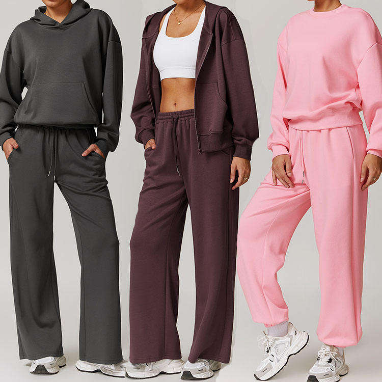 Yoga 5 Piece Sets Sportswear Long Sleeve Sweatshirts Joggers （921）