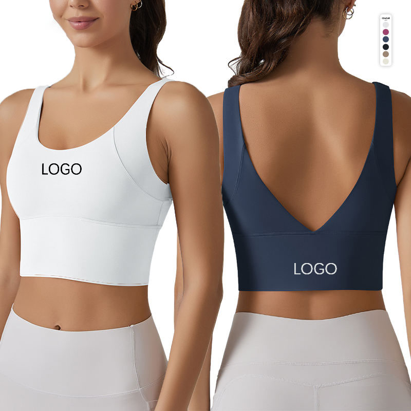 Sports Bra Workout V Back High Support Fitness Yoga Top（818）