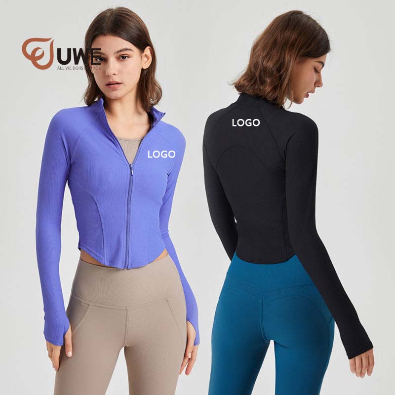 Yoga Jacket Zipper Running Sports Casual Long Sleeve Top（168）