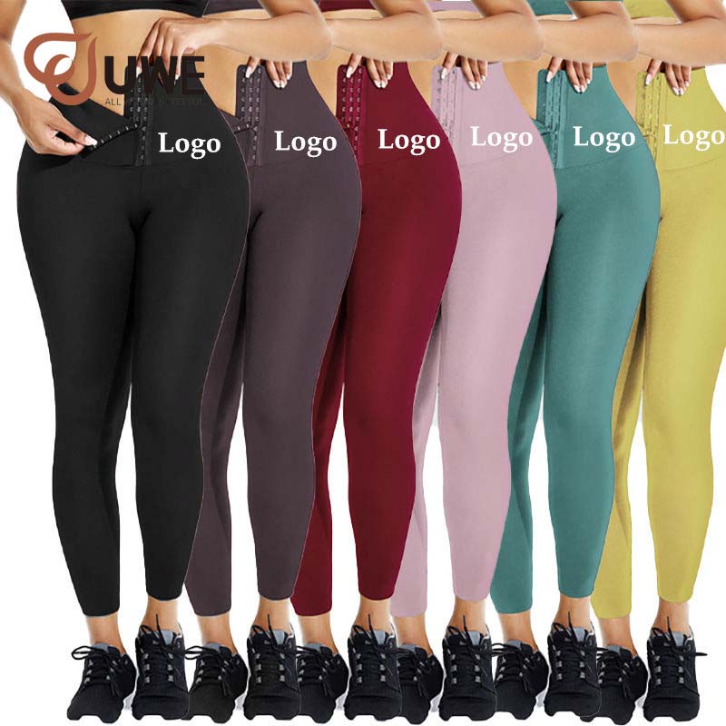 Custom Yoga Pants Adjustable Hooks Corset Waist Wholesale Leggings（373）
