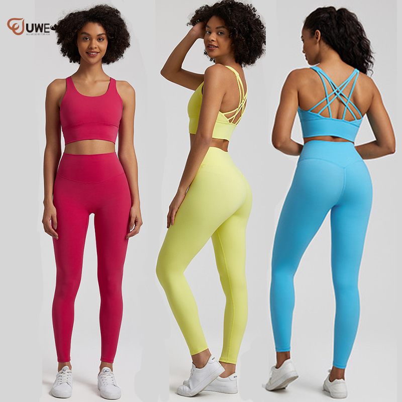 Yoga Sets Custom Nylon 68% Spandex 32% Gym Fitness Sets（449）